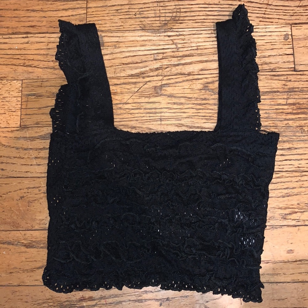 Zara knitted cropped tank top